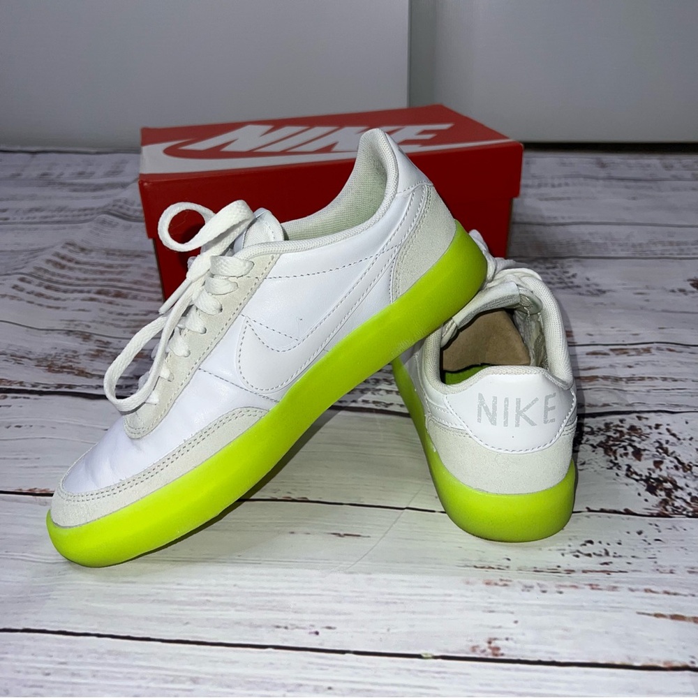 NIKE Killshot 2 White and Yellow Green Soles
